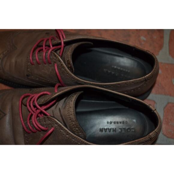 104-a‎ Cole Haan Brown Leather Dress Shoes Loafers Size 10 M Grand.0S Mens
